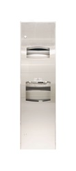 Semi-Recessed Multipurpose Unit Towel Dispenser/Hand Dryer/ Waste Receptacle
