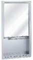 Recessed Towel Dispenser, Exterior Shelf, Mirror Door