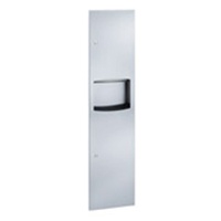 Surface-Mounted, Contemporary Series Towel Dispenser/Waste Receptacle, 3.75 Gallon Capacity