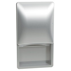 Recessed, Folded Towel Dispenser