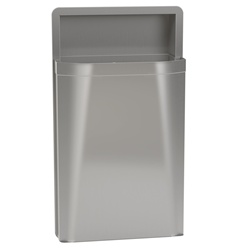 Surface-Mounted Waste Receptacle, 12 Gallon Capacity
