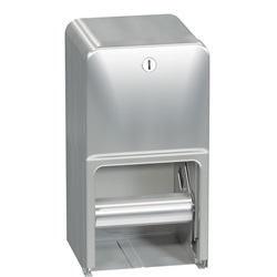 Recessed, Dual Roll Toilet Tissue Dispenser