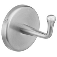 Single Robe Hook - Heavy Duty, Satin Chrome