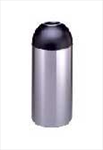 B-2300 WASTE RECEPTACLE WITH BLACK DOME-TOP 15 GAL