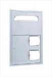 B-3474 Recessed Seat Cover Dispenser and Dual-Roll Toilet Tissue Disp.