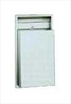 B-3644 Waste Receptacle, Requires 4 Wall Recess - 12 gal.