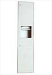 B-38034 Paper Towel Disp., Waste Receptacle., 3 3/4 Wall depth- trimline