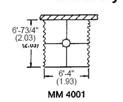 MM-4001 Bradley Modesty Shower Stall Module