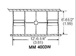 MM-4003W Bradley Modesty Shower Stall Module