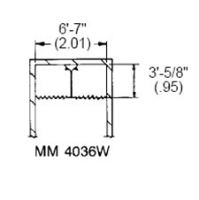 MM-4036W Bradley Modesty Shower Stall Module