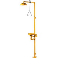 S19-310  COMBINATION DRENCH SHOWER/EYEWASH UNITS; PLASTIC SHOWERHEAD AND BOWL