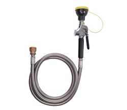 S19-430D HAND HELD SINGLE-HEAD HOSE SPRAY W/ 6' STAINLESS STEEL HOSE