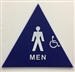 SBH12M-01 Restroom Sign, Door TITLE 24 Men
