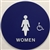 Restroom sign, Door TITLE 24 WOMEN
