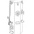WS-3W-HN Three Station Barrier Free ( 1 handicap Station) Wall  Saver Shower (Multi Stall ) Stainless Steel